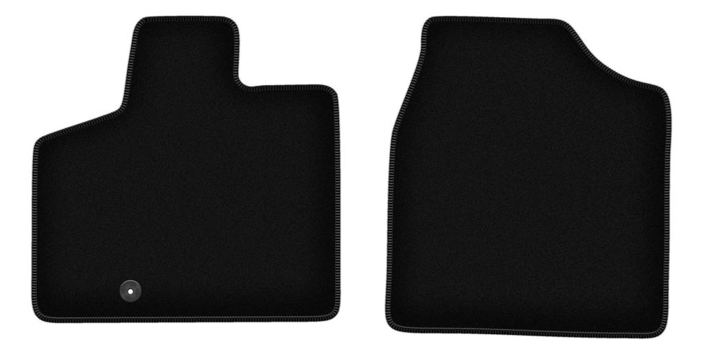 BASIC front velour floor mats for: Chrysler Grand Voyager V minivan (2008-2016)