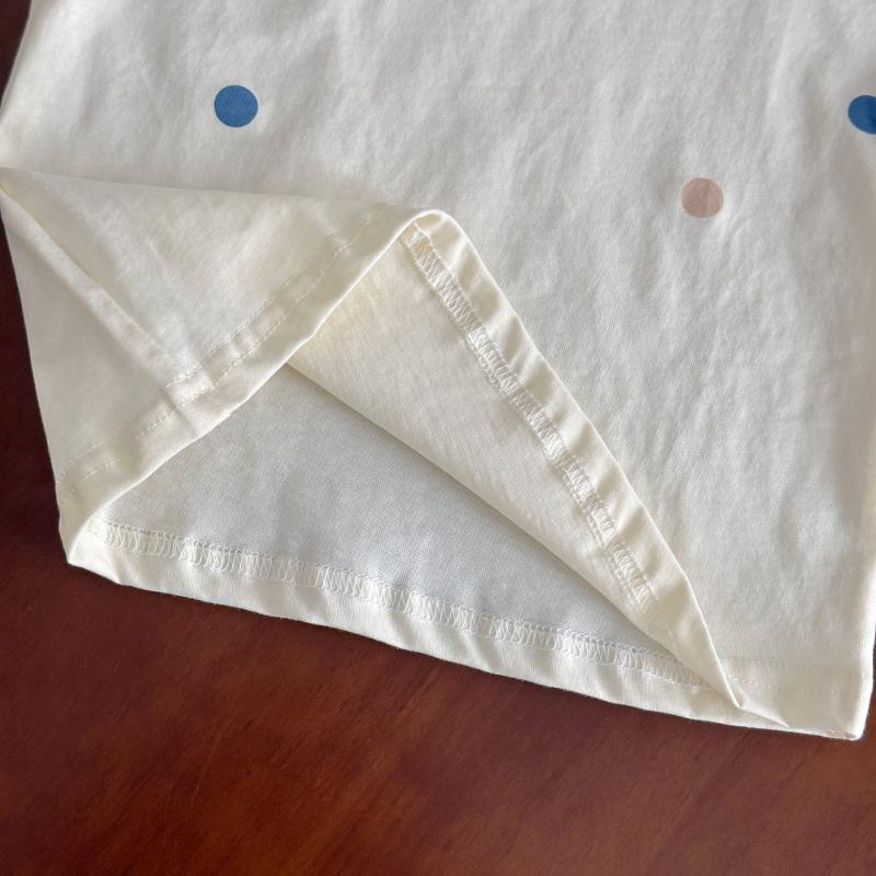 Baby Summer Children's Clothing Boys and Girls Full Cotton Short Sleeve T-shirt+Thin Pants Cartoon Mosquito Pants Two Piece Set