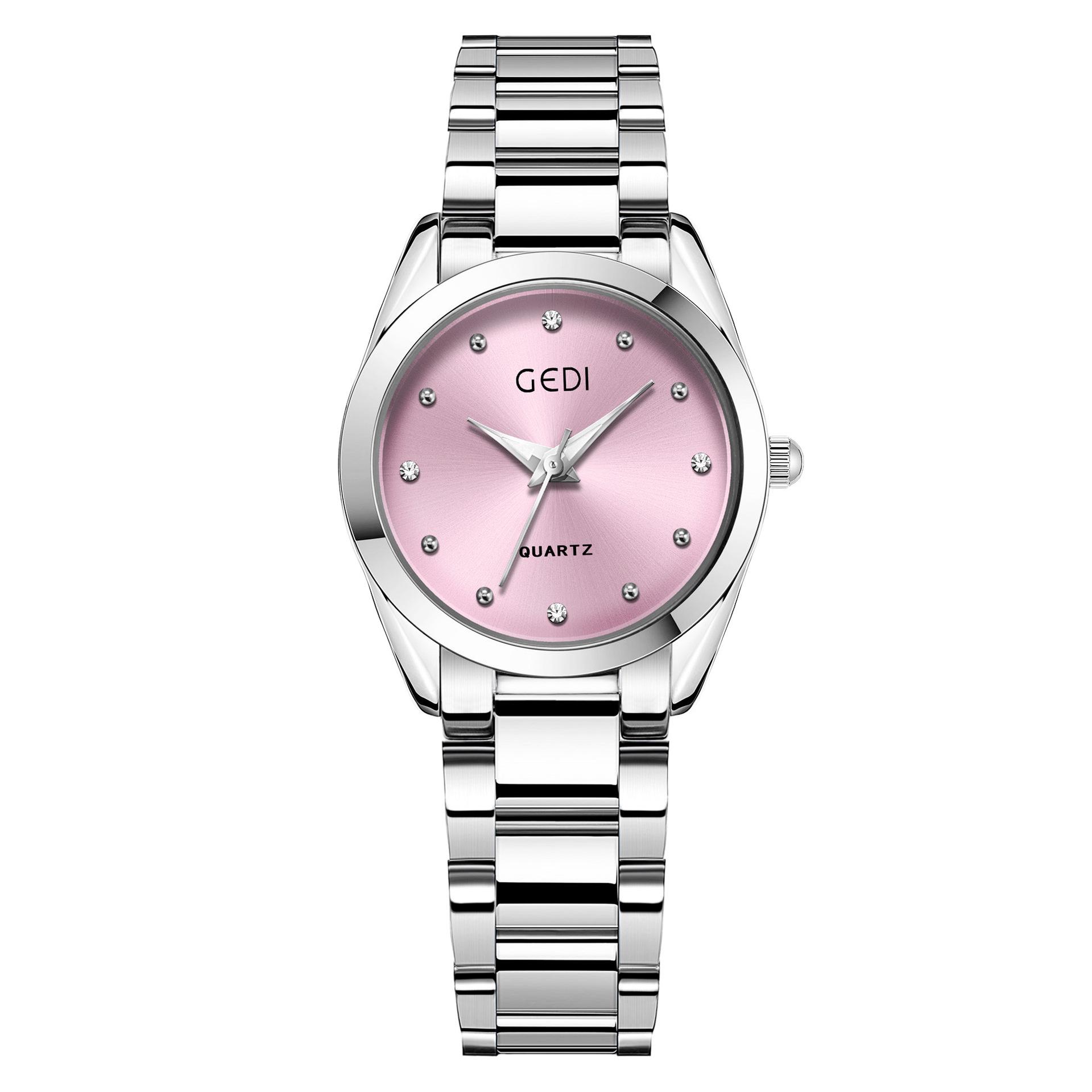 

Gedi Изысканные женские водонепроницаемые кварцевые часы со стальным браслетом - Легкая роскошь для студентов