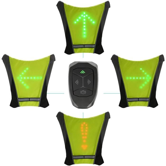LED-Weste - Maclean - MCE420 - Fernbedienung - Wasserdicht IPX2 - Multisport