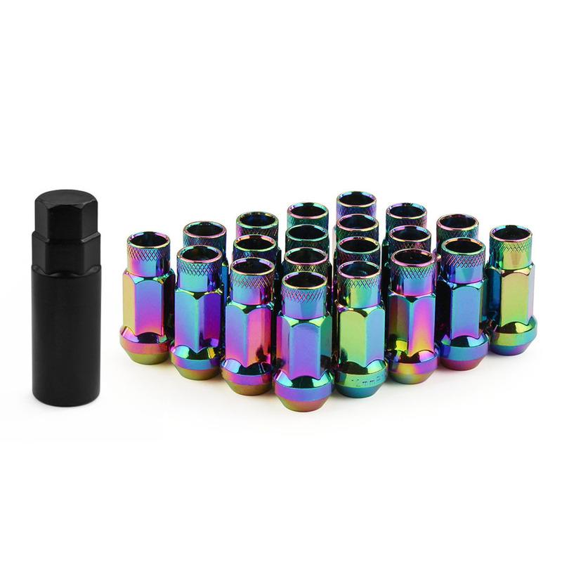 Car Modification Screws Wheel Hub Nuts Hexagonal Lightweight Racing Tire Nuts M12x1.5 M12x1.25 Wheel Hub Screws