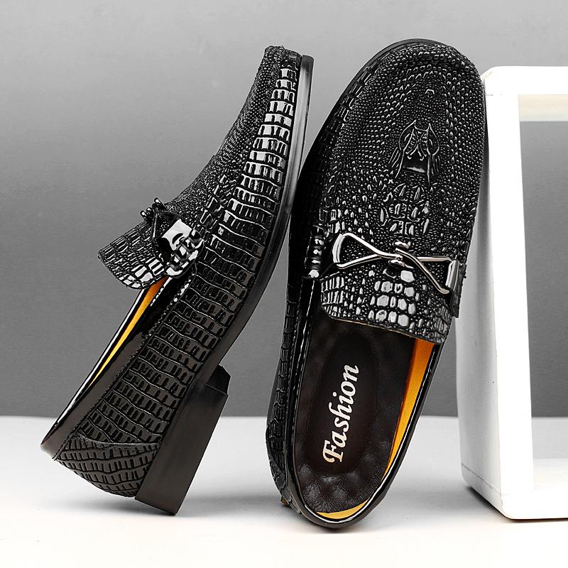 Fashion Male Comfy Walking Shoe Genuine Leather Slip on Mens Loafers New Trend Casual Shoes Moccasins Hot Sale Man Driving Shoes