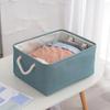 Stylish Linen Storage Basket Desktop Organizer for Home Office Organization