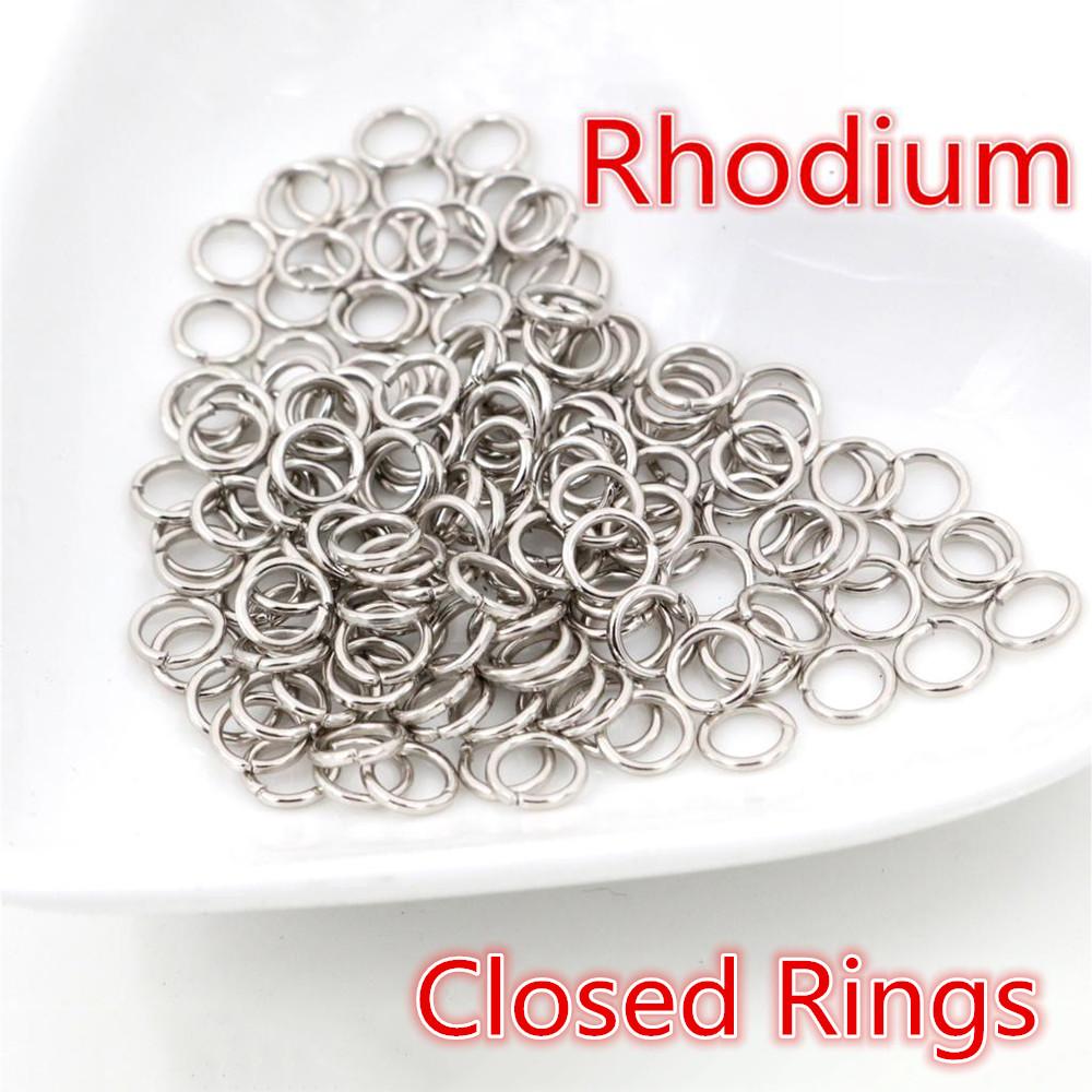 

200pcs 3/4/5/6/7/8/10mm Metal DIY Jewelry Findings Closed/Open Single Loops Jump Rings & Split Ring for jewelry making 4mm