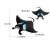 Stingray Manta Ray Figures Fish Toy Ocean Marine Animal Figurines Anime Action Figure Plastic Animals for Children Toys Games