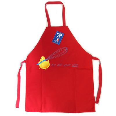 [N6366] - Children's Apron 'My Chick Cooks' Red
