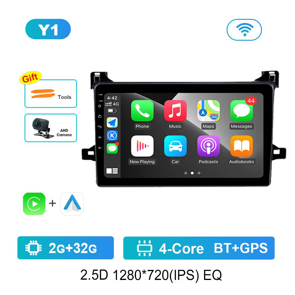 Android Auto Car Radio Multimedia Player 9 Inch for Toyota Prius XW50 2015 - 2020 WiFi GPS Navigation 4G Split Screen Head Unit