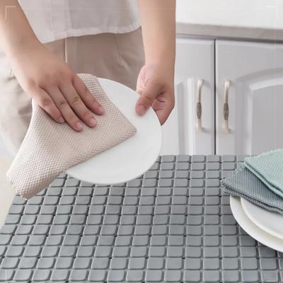20PC Küche Anti-Fett Abwischen Lumpen Effiziente Fisch Skala Wischen Tuch Reinigung Hause Waschen Gericht Handtuch