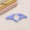 Sequin Book Clip Thumb Page Holder, Transparent Opener Holder Reading Accessory, Smooth Edge Bat Heart Shape Plastic Bookmark for Lovers, Students