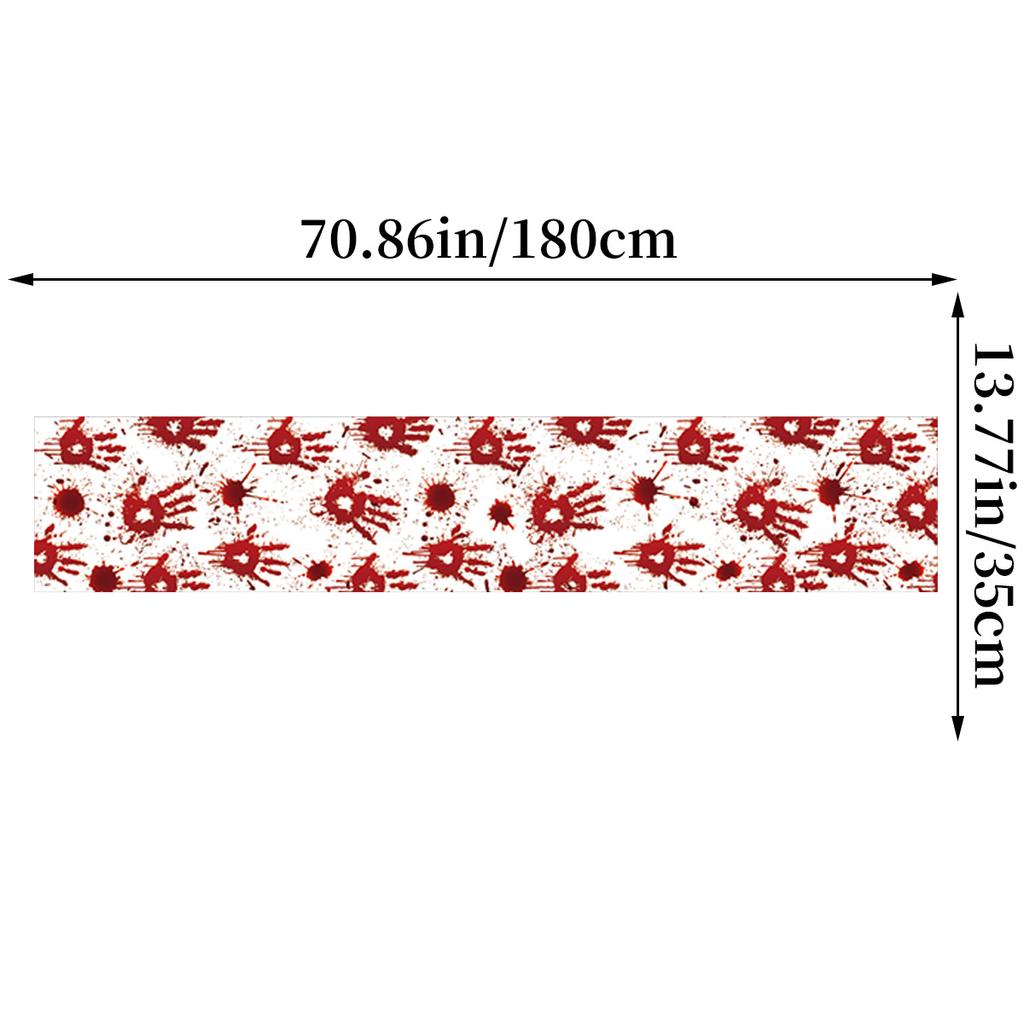 Halloween Theme Party Decoration Tablecloth Halloween Scary Atmosphere Table Central Table Flag