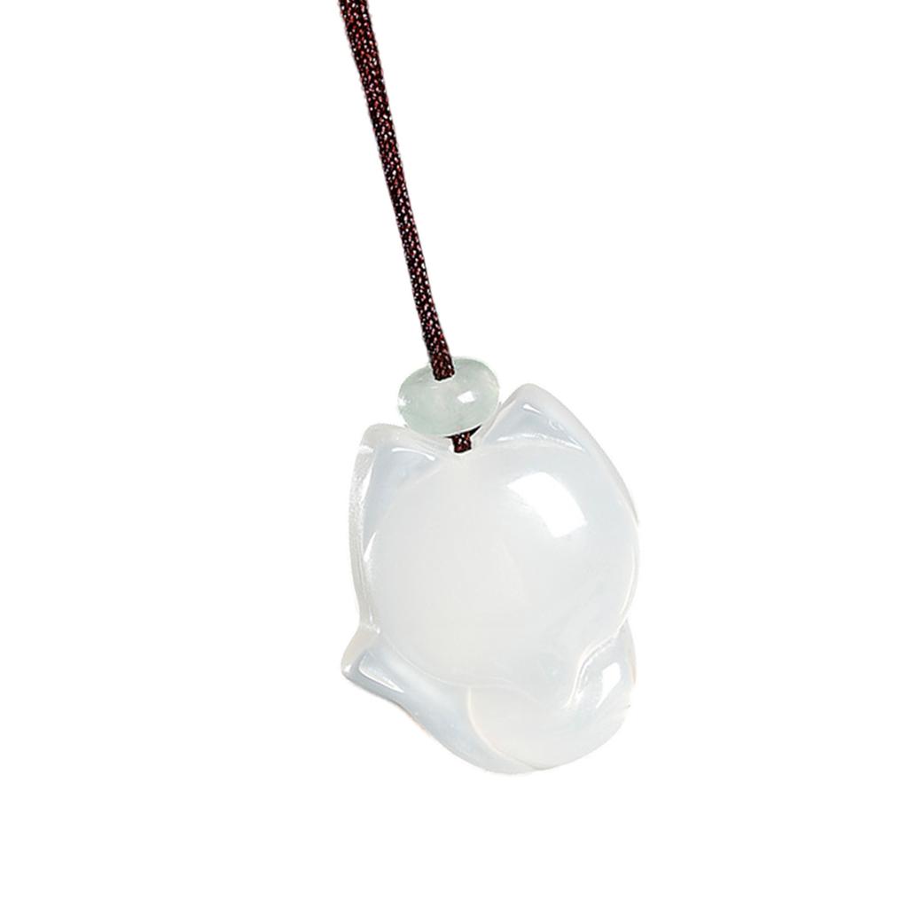 Stunning Natural Chalcedony Pendant Necklace Ethnic Style Clavicle Chain Jewelry Suitable For Women And Gifts