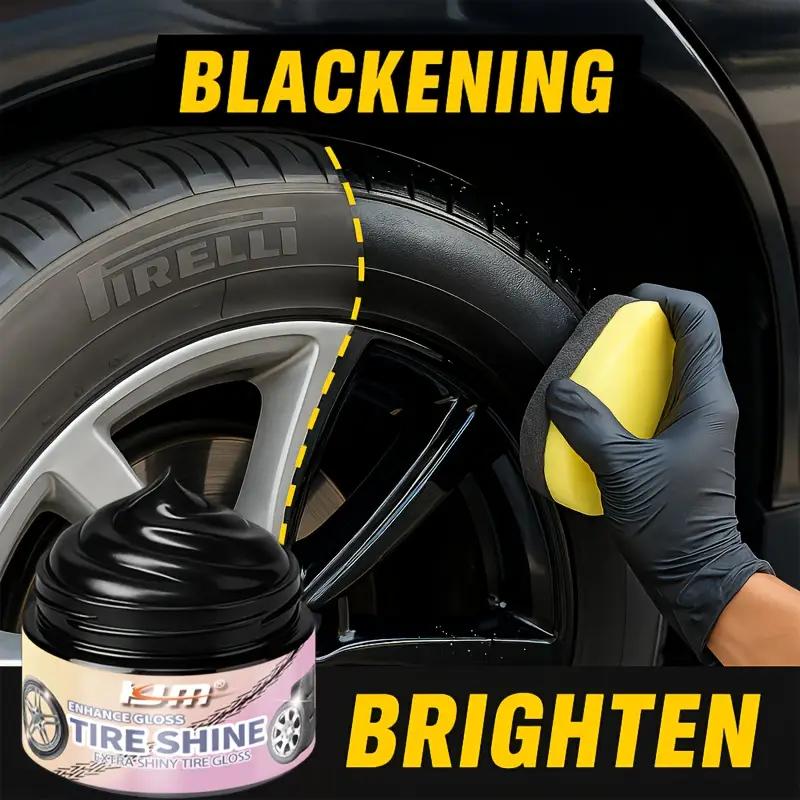 Plastic and tire shine wax-Restores faded bumpers,mirrors,tires|easy-to-apply formula that revitalizes vinyl,rubber,and plastic|