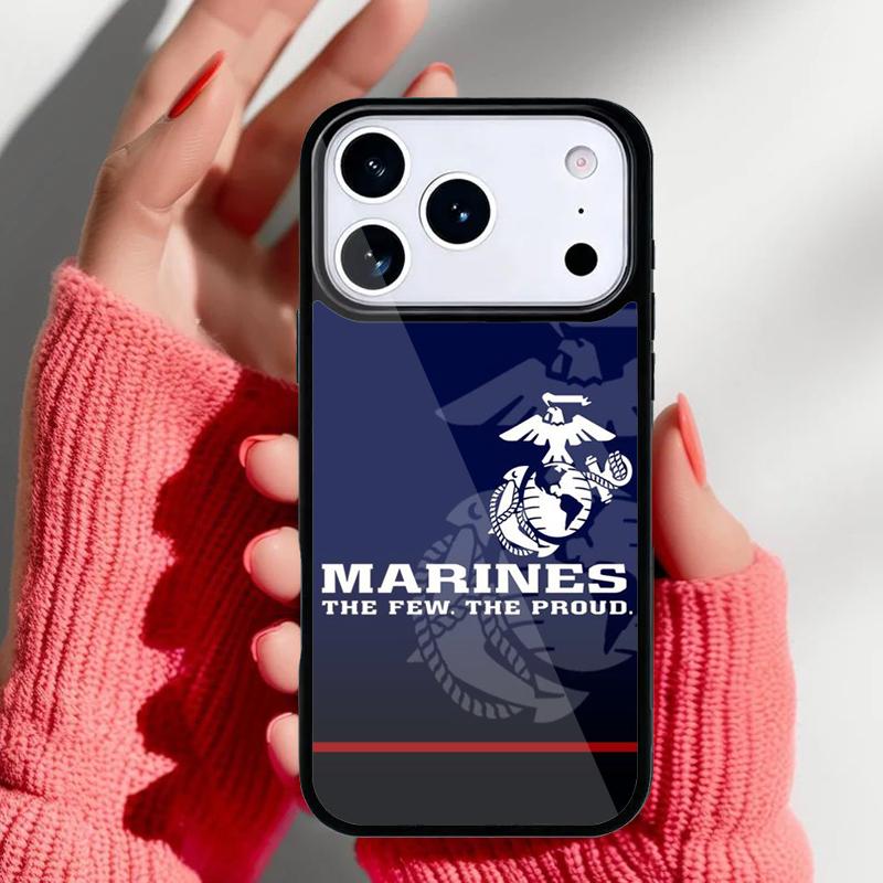 USMC Marine Corps Phone Case for iPhone 17 Air 16e 15 14 13 Pro Max Back Cover for 12 11 Pro Coque