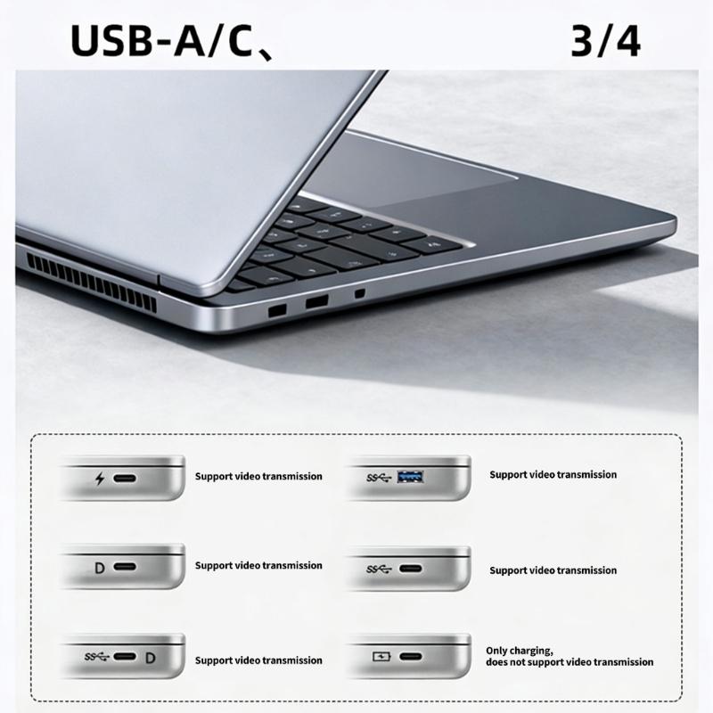 USB To HDTV Splitter 1080P@60Hz Resolution 1 IN 2 OUT Double HDTV Adapter Support Extended for PC Desktop