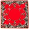 Luxury Brand Giant Scarf In 100% Silk Twill Silk Scarf For Women,Leopard Paisley Print Large 130cm Square Scarves Female Hijab