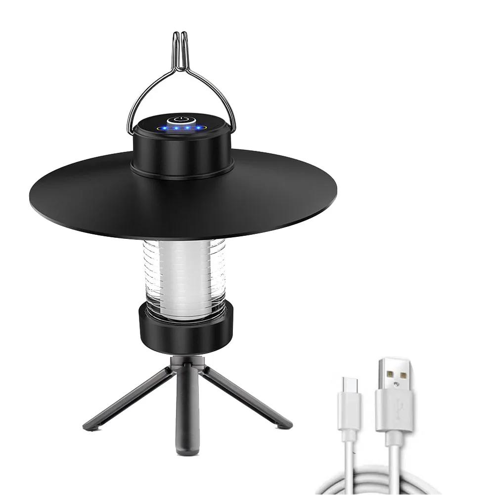 LED Camping Tent Lights Magnet Emergency Light Type-C Charging Camping Lantern Dimmable Hanging Lights for Outdoor Travel