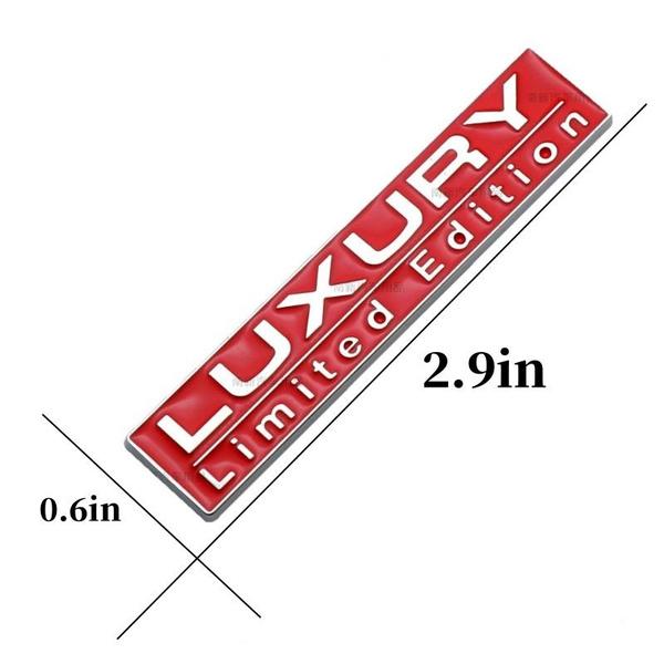 2pcs/lot 3D Metal Luxury Limited Edition Car Emblem Auto Badge Rear Trunk NamePlate Stickers Side Fender Decal