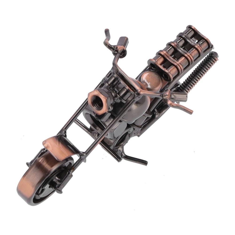 Bronze Mini Motorbike Desktop Ornament Automobile Interior Layout Decor