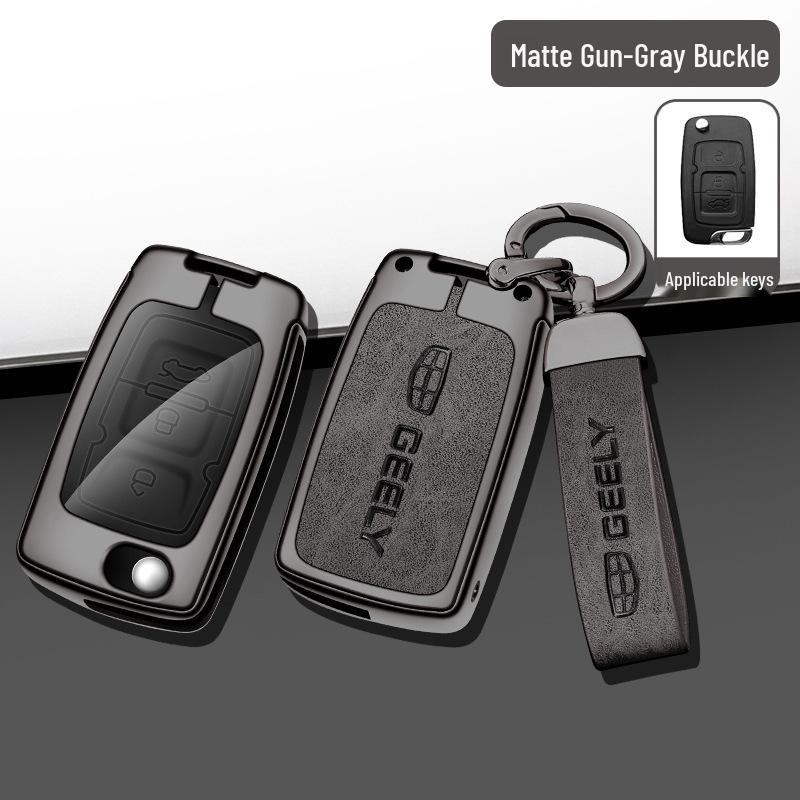 Geely Emgrand EC8/GX7 Key Cover with Metal Shell & Leather Bag