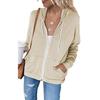 Women's Tie Dye Long Sleeve Hooded Zip Up Cardigan Sweatshirt Jacket With Drawstring Pocket  Fall Winter Leisure Crossborder