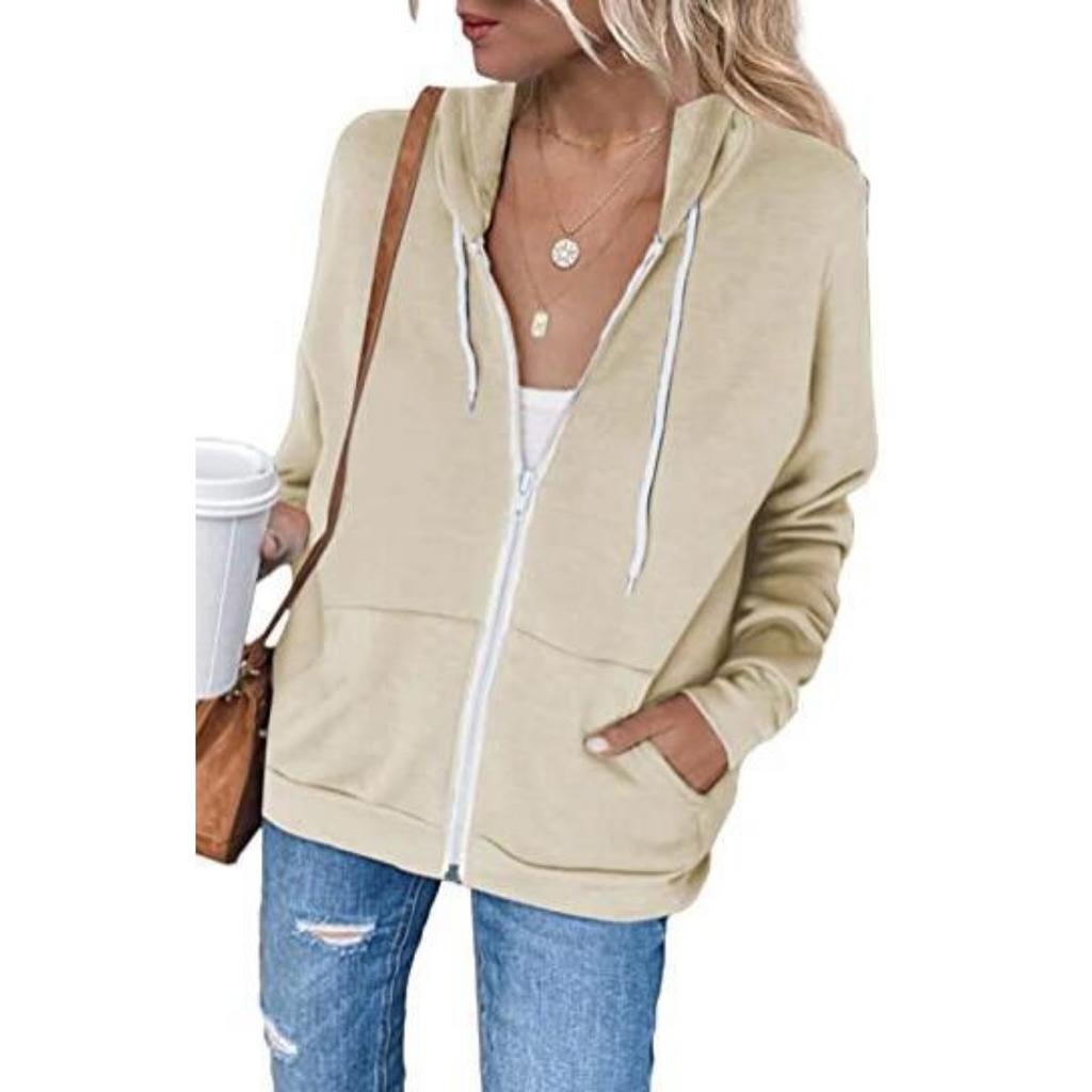 Women's Tie Dye Long Sleeve Hooded Zip Up Cardigan Sweatshirt Jacket With Drawstring Pocket Fall Winter Leisure Crossborder