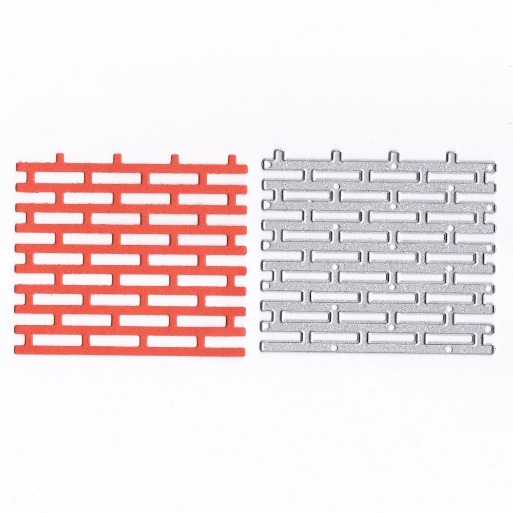 

Металева різка штампи Цегляна стіна Фон Паперовий паркан Ремесло Матриці Каркас Штамп Вирізаний для виготовлення карток Скрапбукінг Тиснення Форма