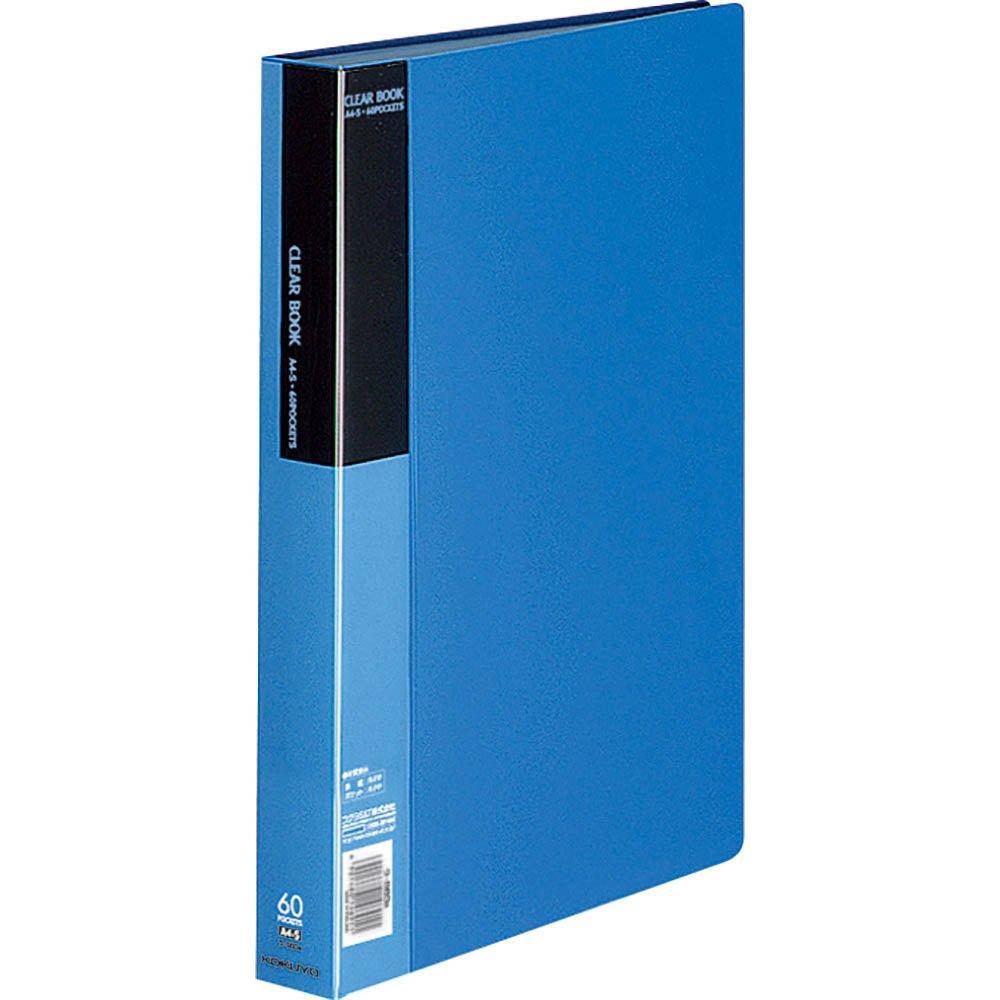 KOKUYO Clear File Basic A4 60 Sheets Blue RA-B60B