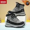 Huili Boys' Waterproof Fleece-lined Snow Boots for Teenagers