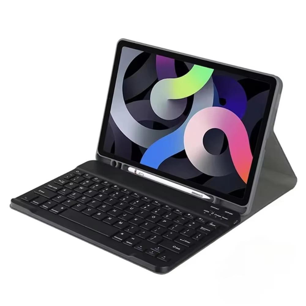 TransAudio 20 Pro Tablethülle: Bluetooth-Tastatur, Lederhülle, Magnetischer Stifthalter, Abnehmbare Maus.
