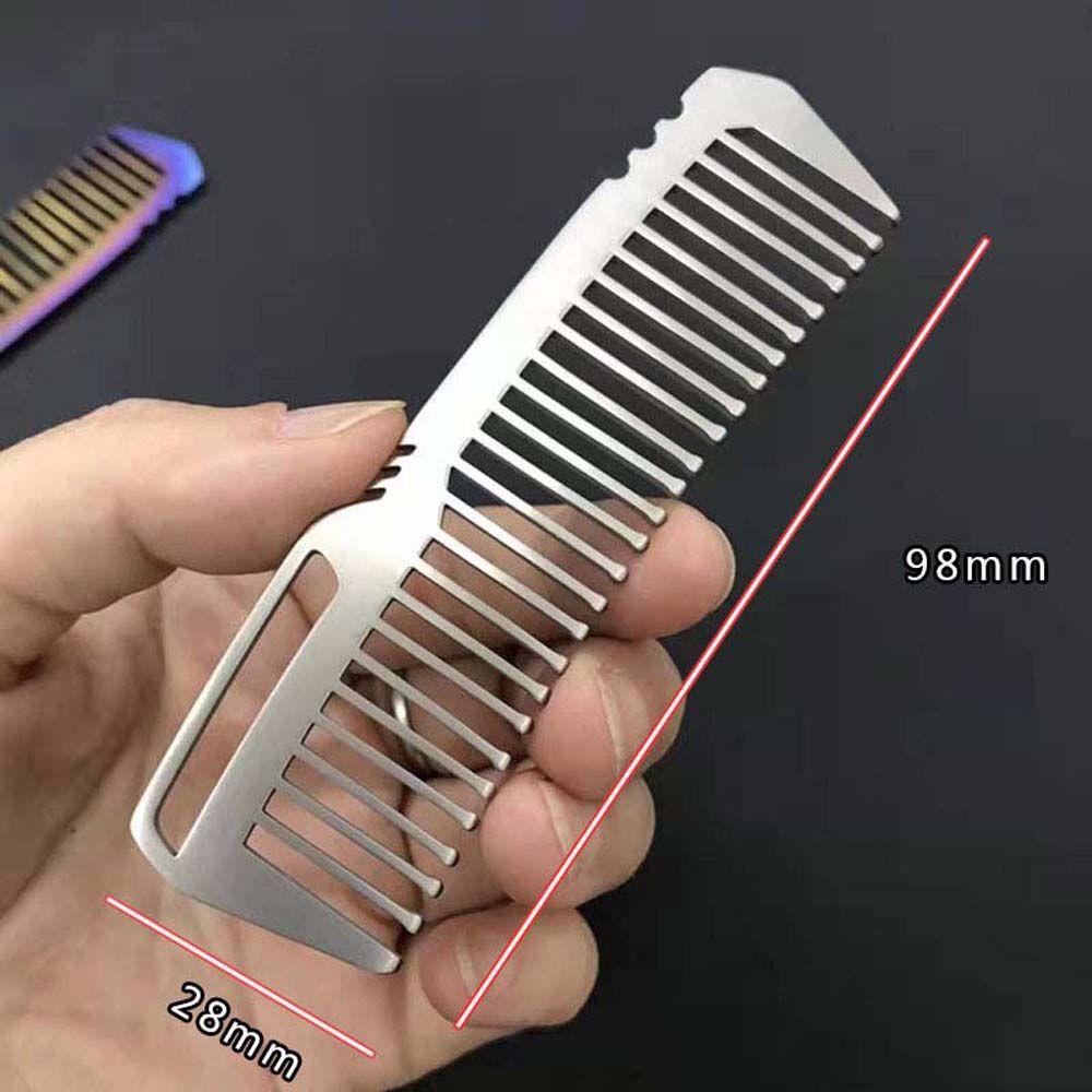 Super Light Pocket Titanium Camping Outdoor Tools EDC EDC Gear Combs Titanium Comb Hair Combs Comb