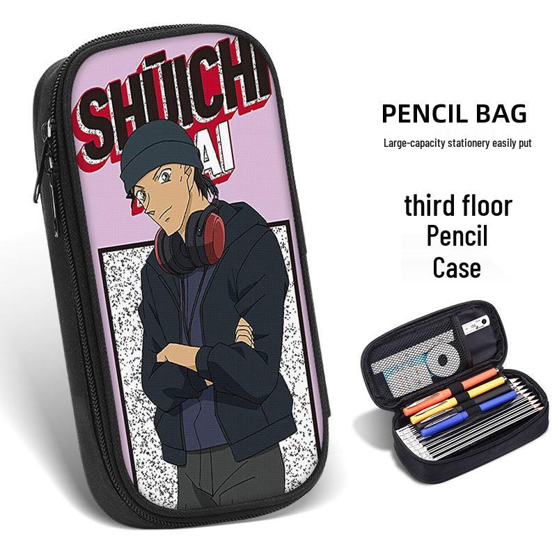 Detektiv Conan Kaito Kid Federmäppchen, Schulbedarf für Kinder, Jungen & Mädchen