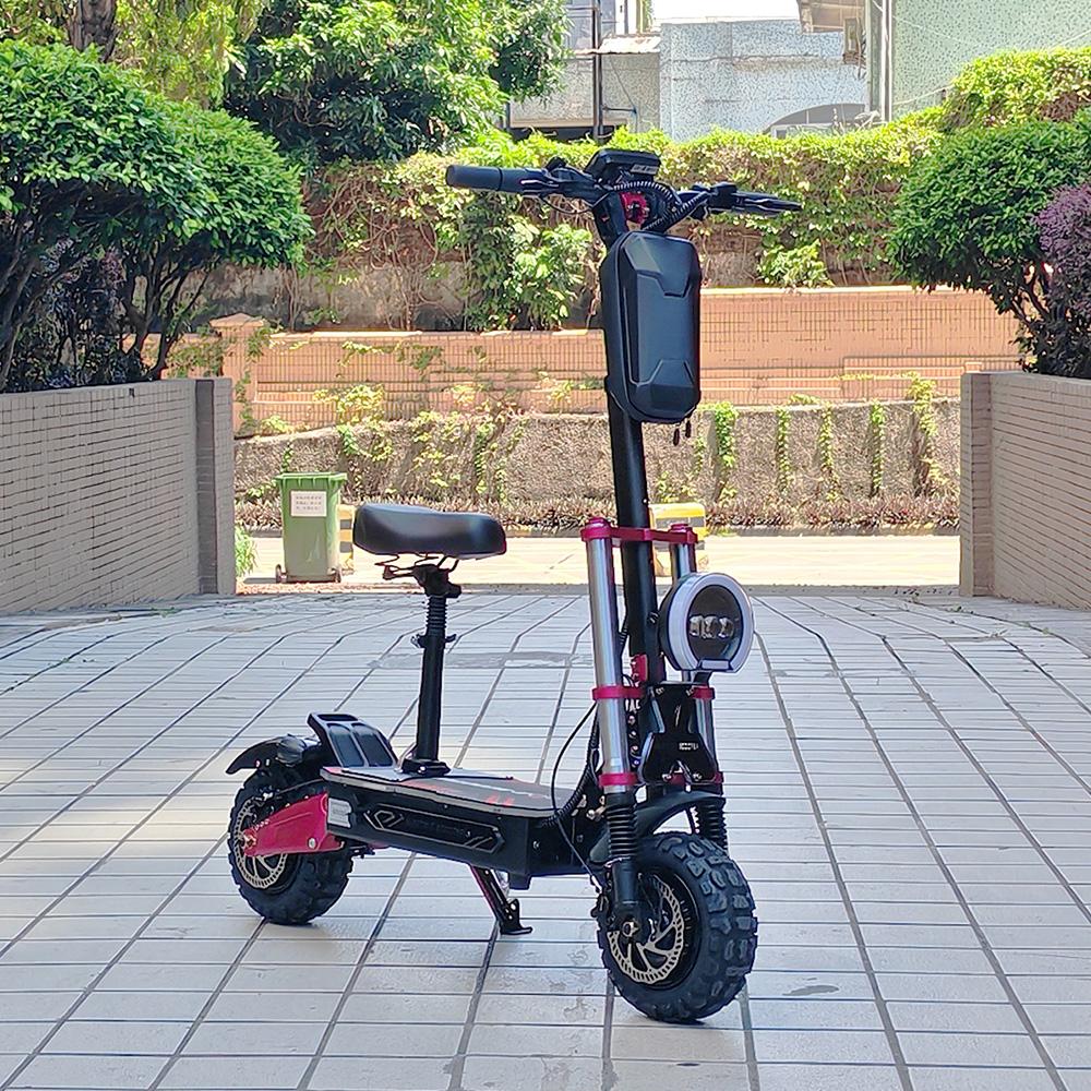 Electric Scooter Boyueda 11" With Seat NFC 3000Wx2 Motor 60V 38AH Adult Escooter Load 200Kg S5
