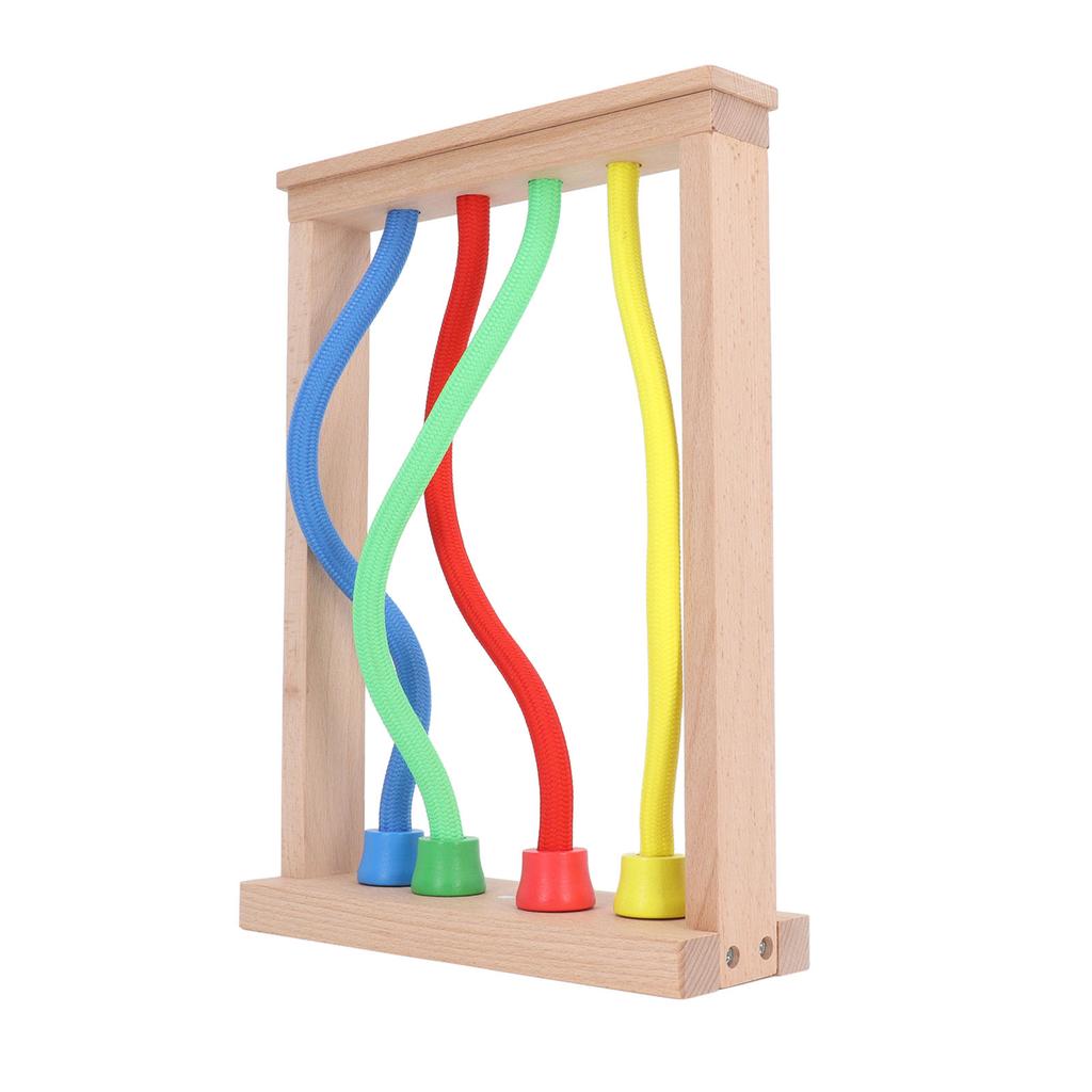 Kids Wooden Knotting Game Enhance Logical Thinking Skill Colorful Powerful Magnet Magnetic Knotting