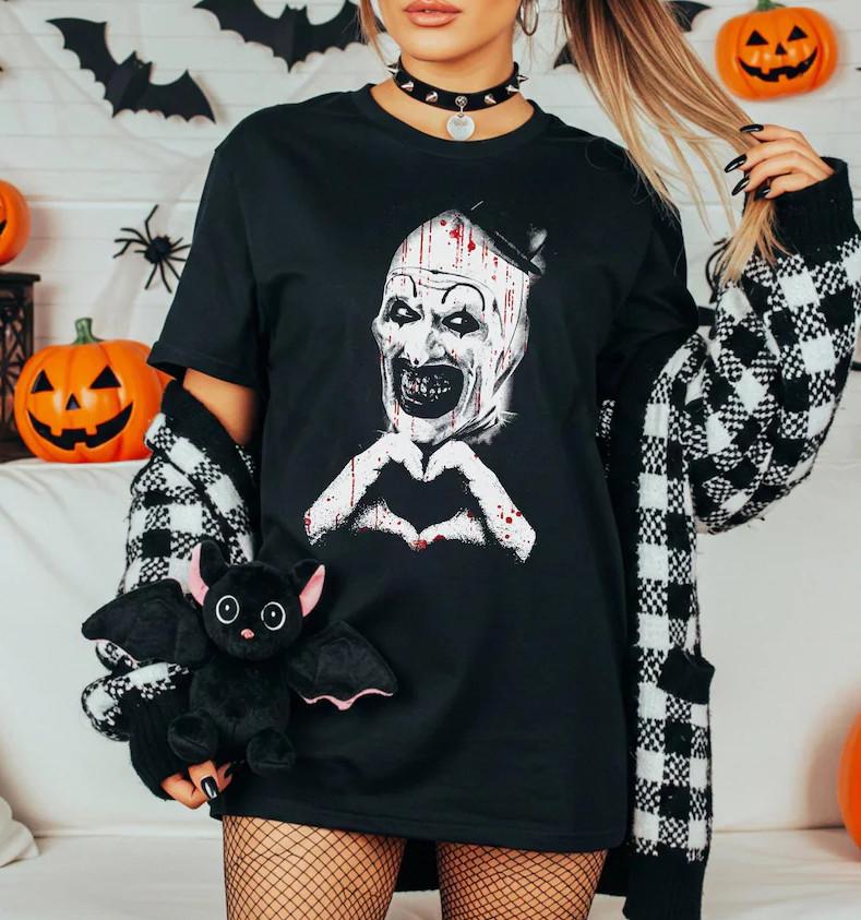 Art The Clown Terrifier Scary Horror Clown Unisex T-shirt S-5XL S