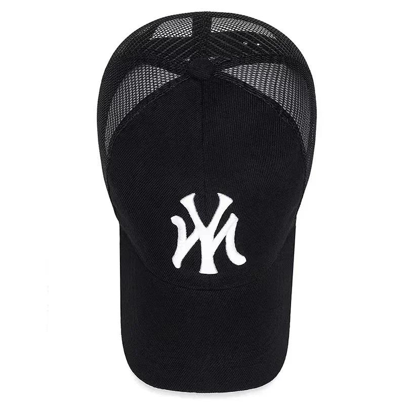 Hat Summer Embroidery Letters Breathable Duck Tongue Cap Female Sports Sun Hat Male Casual Outdoor Mesh Baseball Cap