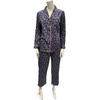 Women S Navy Leaf Long Sleeve Pajama Tewpj711ny