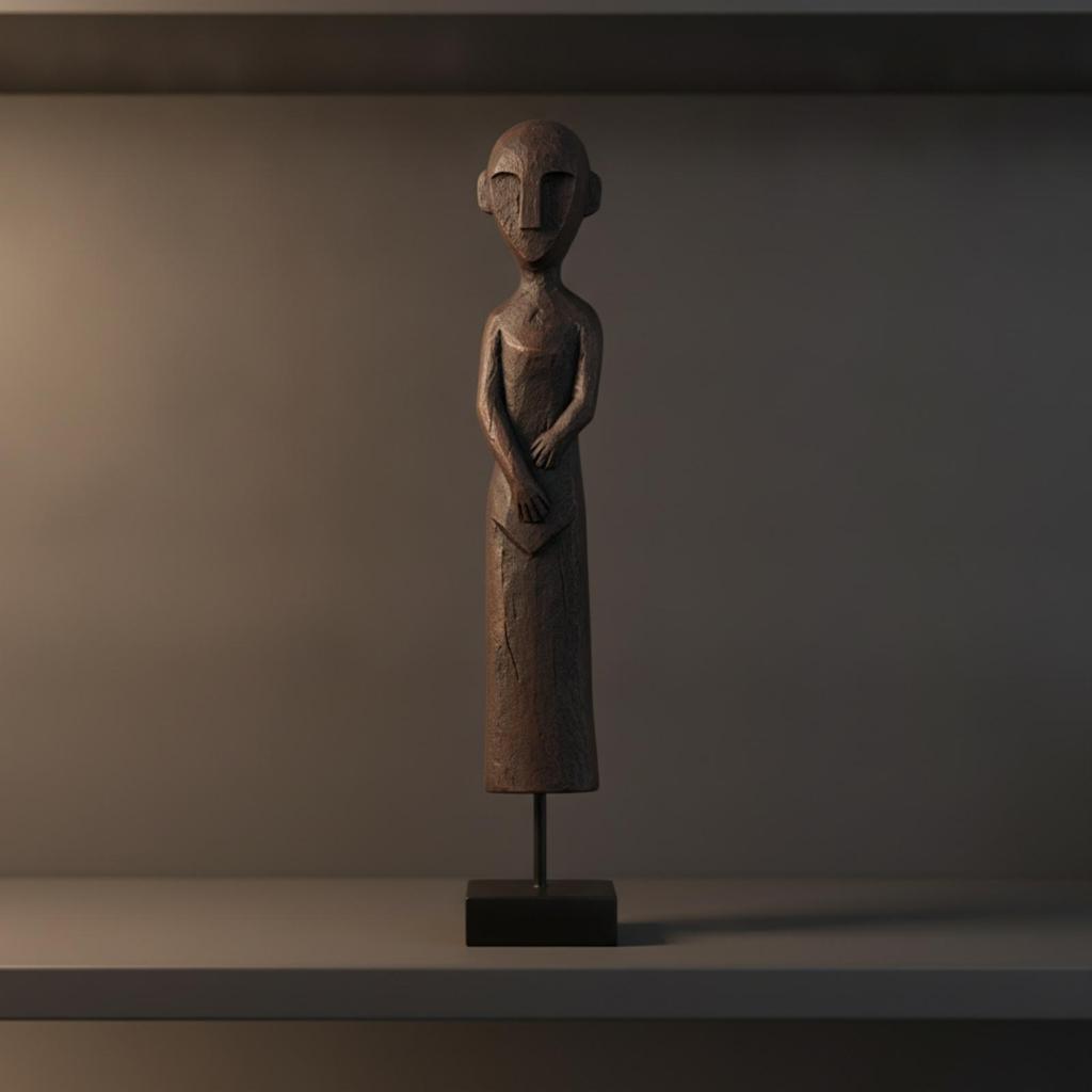 Human Figure Sculpture Contemporary Abstract Statue Minimalist for Entryway
