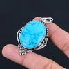 925 Silver Throat Chakra Tibetan Turquoise Stone Wife Trendy Elegant New Pendant