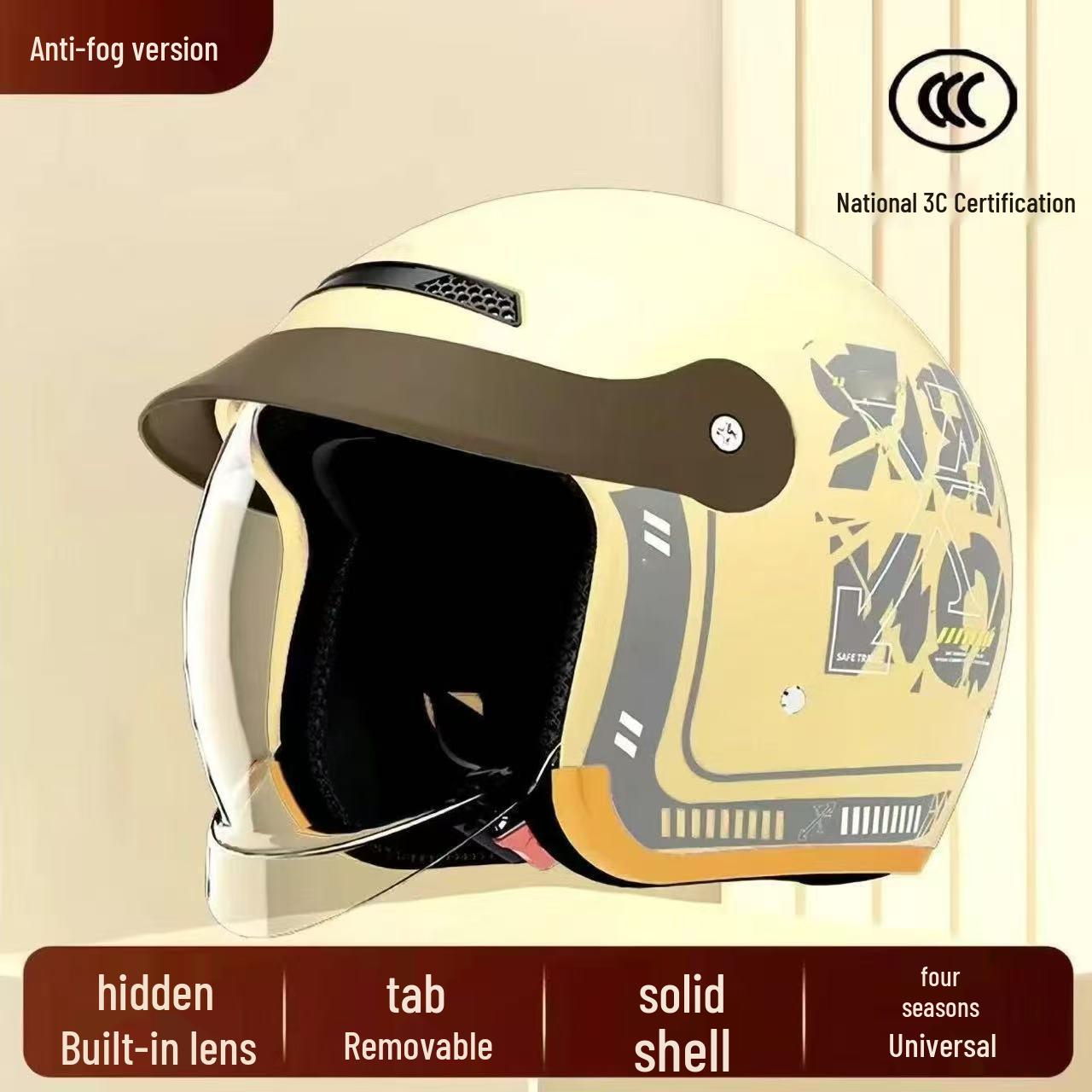 3C Certified Unisex Winter Electric Vehicle Helmet - Windproof & Warm
