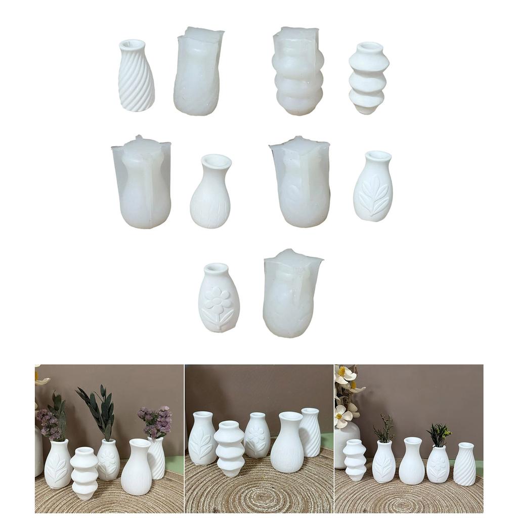 Heat Resistant Silicone Mold For Resin Plaster Clay Miniature Vase Diffuser Bottle Making Creative Crafts Project