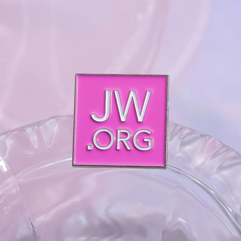 Versatile Geometric Jworg Enamel Badge In Multiple Colors Ideal For Fashion And Decoration