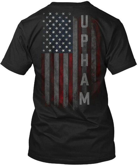 Upham Family American Flag T-Shirt Made in the USA Size S to 5XL