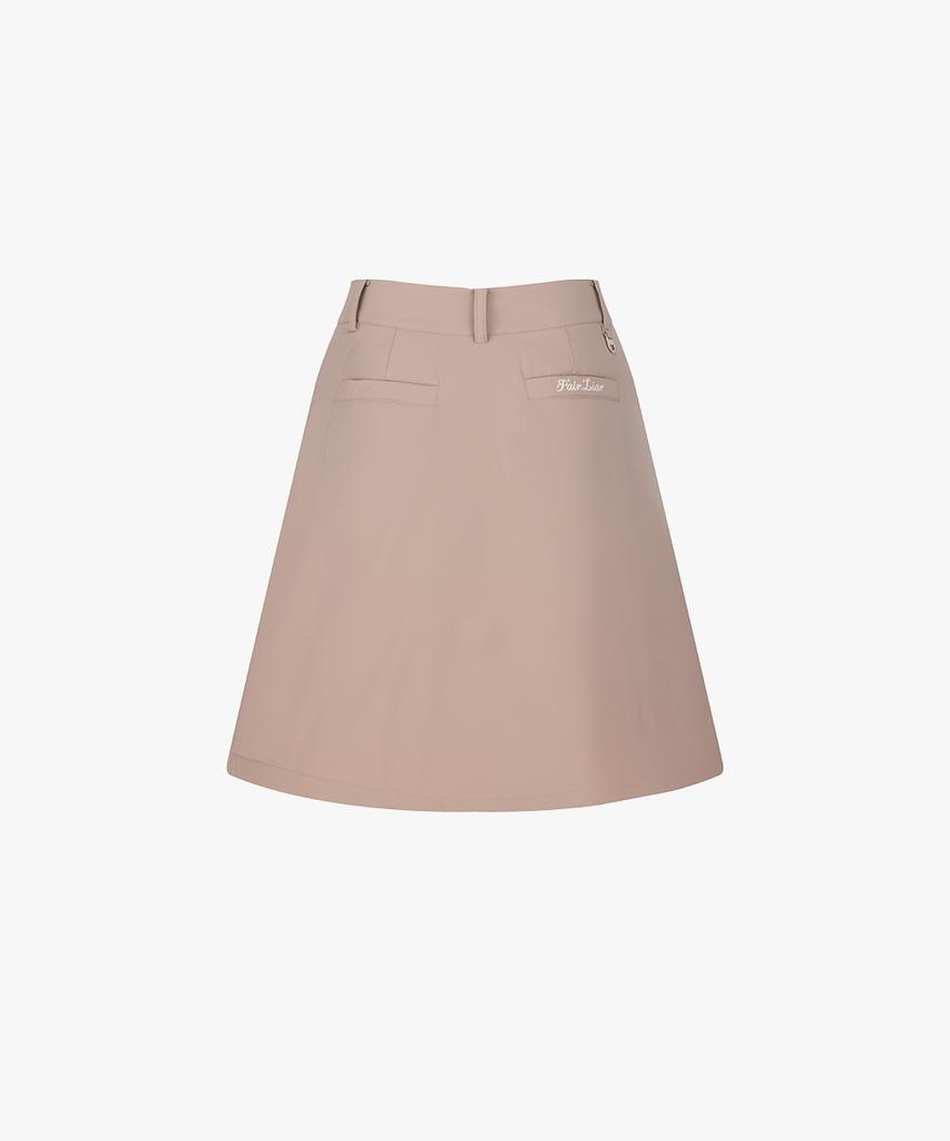 FAIRLIAR GOLF Padded Flare Skirt (Cocoa)
