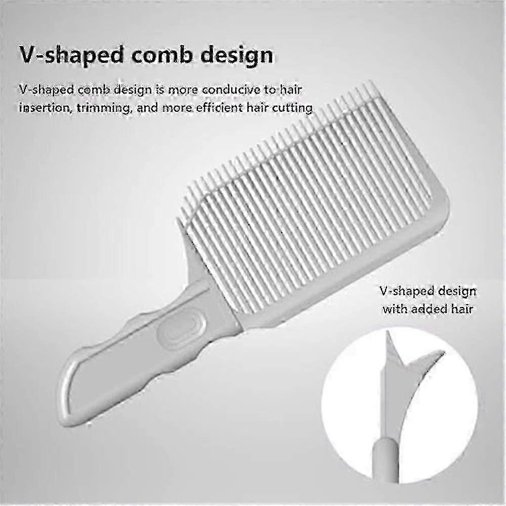 Professional Barber Fade Combs For Salon Hairdressing, Hair Cutting Comb Curved Positioning Clipper Comb Tools For Men Salon Barber Or At Home