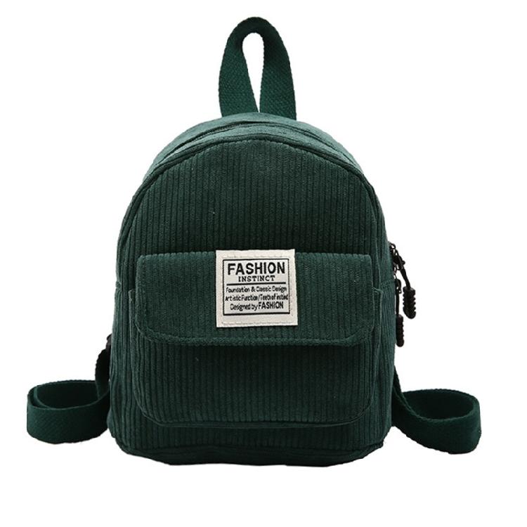 Damen Corduroy Rucksack Schüler Schultasche Reise Rucksack Mini Rucksack