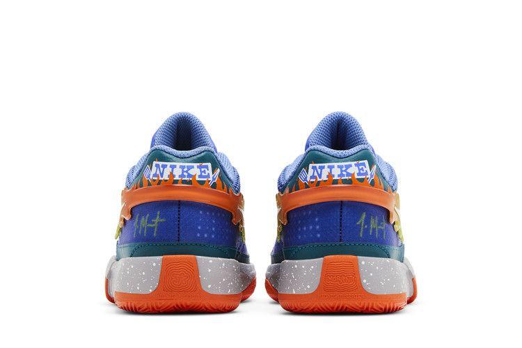 Kids' Sneakers Nike Ja 1 Backyard BBQ (GS) Blue Joy/White/Geode Teal/Safety Orange