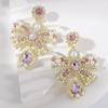 Alloy Butterfly Bow Earrings For Women With Retro Vintage Style Seasonal Accessory