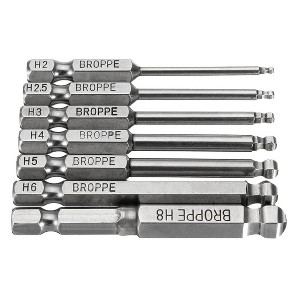 Elektrisch Schraubendreher-Bit Präzision 2.5//3//4//5//6mm 150mm Kugelkopf