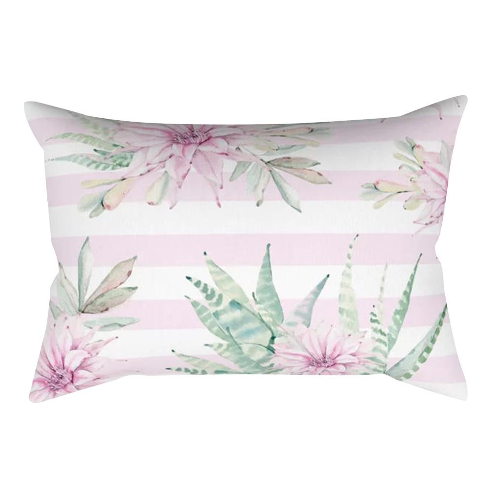 Plant Light Decorative Pillowcase Cactus Bedroom Living Room Sofa Chair Car Cushion Cover 30x50cm Home Decor Pillowcase