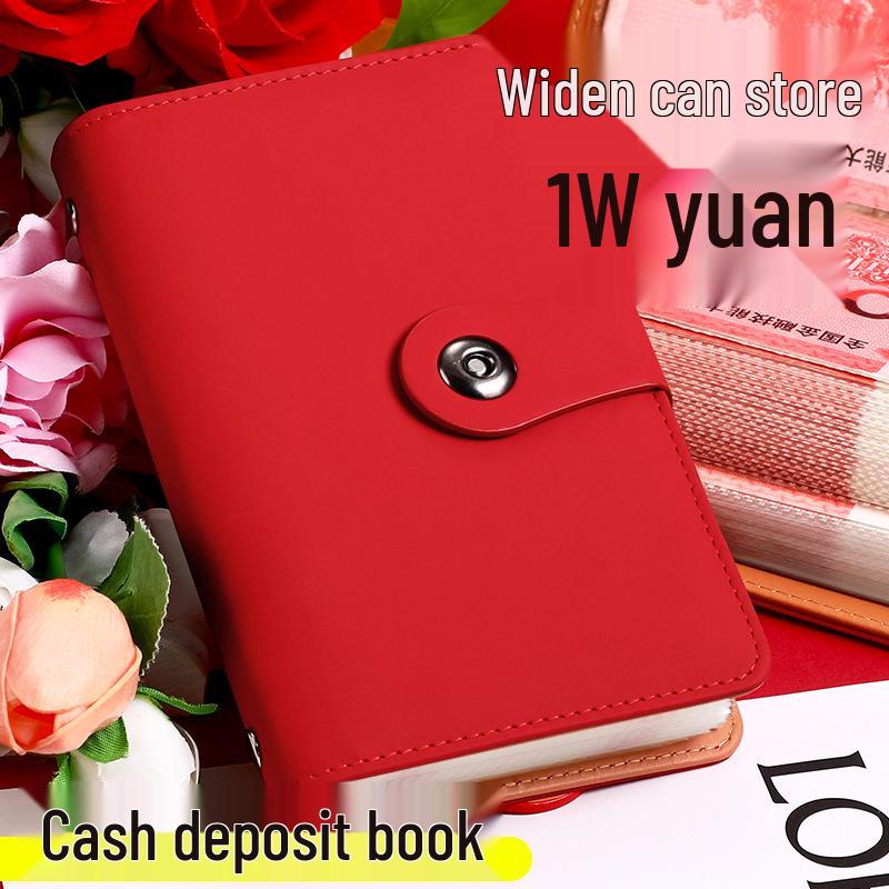 Waterproof Cash Savings Book: Large Capacity Money Storage Album & Banknote Clip